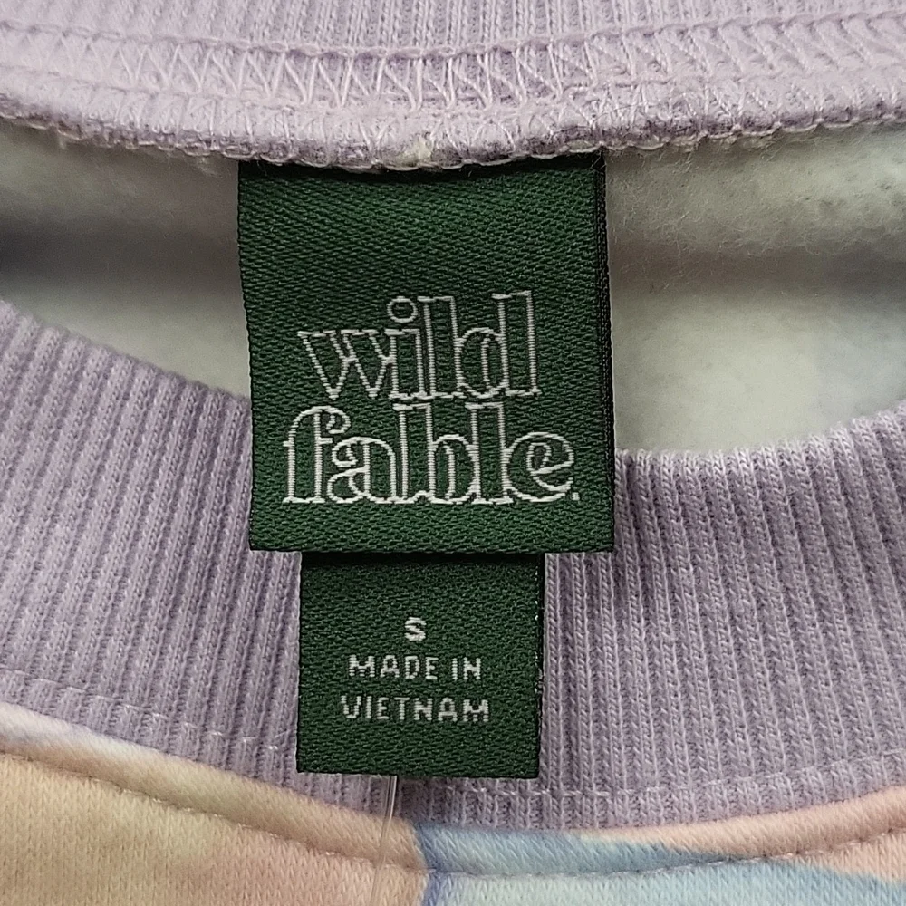 Blue checkered print fleece oversized sweatshirt & sweatpants | Wild Fab… - Picture 7 of 16